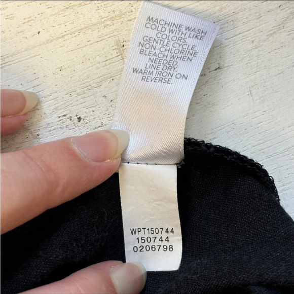 J Jill Wide Leg Crop Linen Blend Pants Pull On Gray 3x - Picture 5 of 7